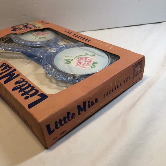 Vintage Little Miss Dresser Set 3 Piece In Original Box Montreal Canada - Picture 7 of 12